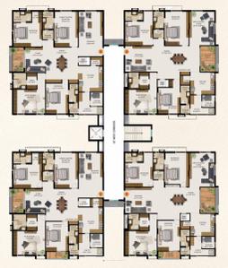 Project Image of 2465.0 - 3640.0 Sq.ft 3 BHK Apartment for buy in Serenity B And M Legacy