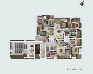 Project Image of 1140.0 - 1747.0 Sq.ft 2 BHK Apartment for buy in Downtown By Varma