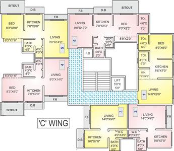 Project Image of 237.0 - 356.0 Sq.ft 1 BHK Apartment for buy in Reliable Utkarsh C D Wing