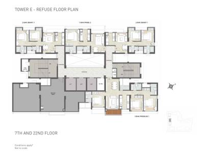 Project Image of 448.1 - 927.42 Sq.ft 1 BHK Apartment for buy in Kalpataru Sector 5 Wing D E And F