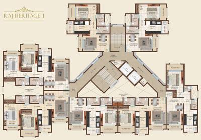 Project Image of 0.0 - 631.0 Sq.ft 2 BHK Apartment for buy in Raj Heritage 1