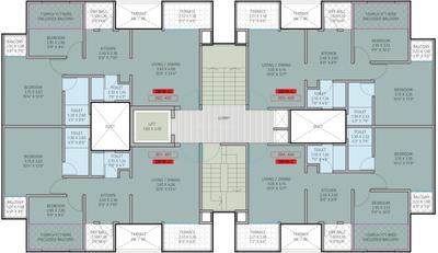 Project Image of 0.0 - 544.98 Sq.ft 2 BHK Apartment for buy in Jhamtani Ace Aurum III Tower 03