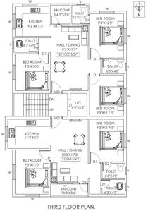 Project Image of 863.0 - 1000.0 Sq.ft 2 BHK Apartment for buy in Sai Padhmavathy Flats