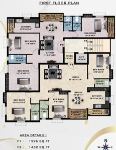 Project Image of 961.0 - 1596.0 Sq.ft 2 BHK Apartment for buy in Samy Elite Enclave