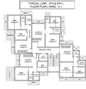 Project Image of 242.0 - 327.0 Sq.ft 1 BHK Apartment for buy in Aastha Evershine Building No 2 C Wing