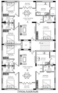 Project Image of 1386.0 - 1408.0 Sq.ft 3 BHK Apartment for buy in Sree Guru Atulya