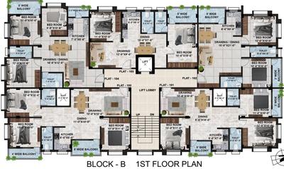 Project Image of 813.0 - 1328.0 Sq.ft 2 BHK Apartment for buy in SK Royal Saroj Apartment