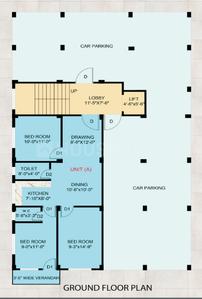 Project Image of 1000.0 - 1025.0 Sq.ft 3 BHK Apartment for buy in Laxmi Nivas Apartment
