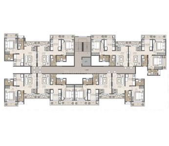 Project Image of 337.77 - 452.62 Sq.ft 1 BHK Apartment for buy in Shree Blossom Residency