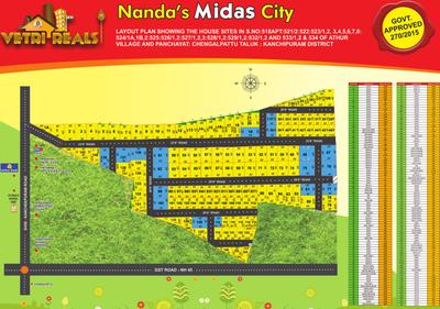Project Image of 200.0 - 1600.0 Sq.ft Residential Plot Plot for buy in Vetri Nanda Midas City