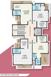 Project Image of 301.93 - 314.52 Sq.ft 1 BHK Apartment for buy in Shreeji Kuber Home