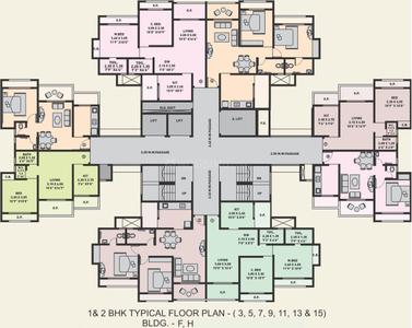 Project Image of 432.0 - 801.0 Sq.ft 1 BHK Apartment for buy in Arihant City Phase II Buillding F G H I J