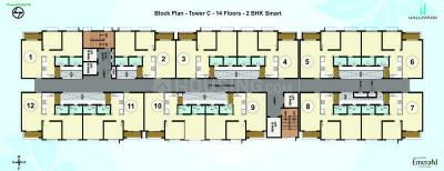 Project Image of 710.0 - 1121.0 Sq.ft 1 BHK Apartment for buy in Hallmark Emerald