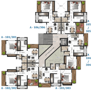 Project Image of 469.0 - 831.0 Sq.ft 1 RK Apartment for buy in SP Residency