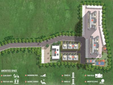 Project Image of 577.0 - 582.0 Sq.ft 2 BHK Apartment for buy in Prasad Pyramid County Bhukum Appartment