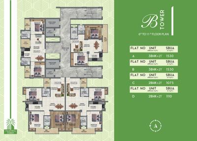 Project Image of 540.0 - 1990.0 Sq.ft 1 BHK Apartment for buy in NK Palm Vista Forest