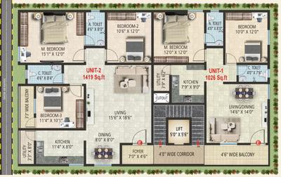 Project Image of 1050.0 - 1419.0 Sq.ft 2 BHK Apartment for buy in SSV Infraa