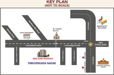 Project Image of 1240.0 - 1246.0 Sq.ft 3 BHK Apartment for buy in Sree Guru Pragathi