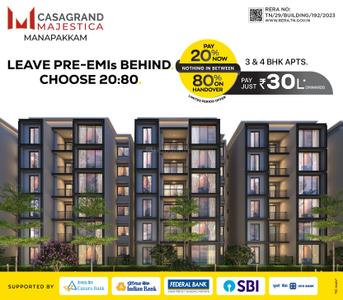 Project Image of 0.0 - 2109.0 Sq.ft 3 BHK Apartment for buy in Casagrand Majestica