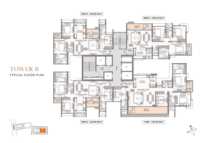 Project Image of 1235.6 - 1793.82 Sq.ft 3 BHK Apartment for buy in Austin Aurus