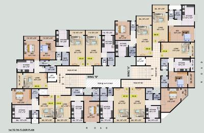 Sai Arcade Wing A And B Cluster Plan From 1st to 7th Floor 1