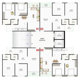 Project Image of 592.88 - 827.53 Sq.ft 2 BHK Apartment for buy in Vincitore Valley