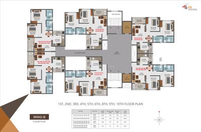 Project Image of 0.0 - 638.3 Sq.ft 2 BHK Apartment for buy in KK Sai Icon Wing B