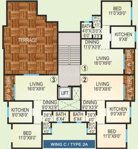 Project Image of 685.0 - 1265.0 Sq.ft 1 BHK Apartment for buy in Agarwal Vrindavan Township