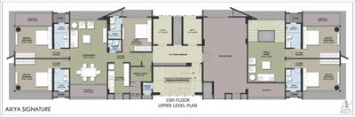 Project Image of 1335.0 - 2075.0 Sq.ft 3 BHK Apartment for buy in Aikya Signature