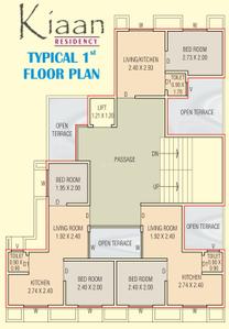 Project Image of 159.41 - 230.46 Sq.ft 1 BHK Apartment for buy in Hezal Kiaan Residency