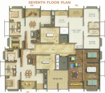 Project Image of 0.0 - 710.0 Sq.ft 2 BHK Apartment for buy in Kumar Corp Prajwal