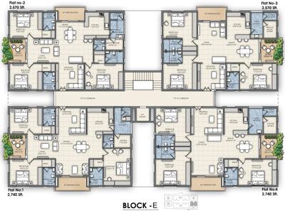 Project Image of 2025.0 - 2740.0 Sq.ft 3 BHK Apartment for buy in Patels Bright View