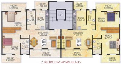 Project Image of 1237.0 - 2425.0 Sq.ft 2 BHK Apartment for buy in Devashri Splendor