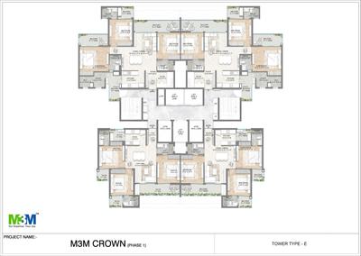 Project Image of 1605.0 - 2670.0 Sq.ft 3 BHK Apartment for buy in M3M Crown