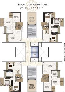 Project Image of 890.5 - 1150.0 Sq.ft 3 BHK Apartment for buy in Paradise Sai Aaradhya