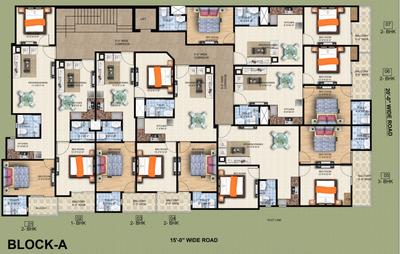 Project Image of 1010.0 - 1550.0 Sq.ft 2 BHK Builder Floor for buy in Blydan Orchid Residency