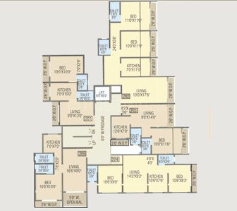 Project Image of 318.61 - 672.21 Sq.ft 1 BHK Apartment for buy in Laxmi Saptashrungi Heights
