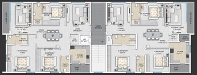 Project Image of 1349.9 - 2424.89 Sq.ft 3 BHK Apartment for buy in Legacy By Ista Homes