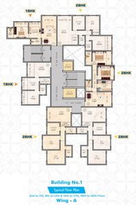 Project Image of 408.92 - 795.0 Sq.ft 1 BHK Apartment for buy in GP Complex Building No 1