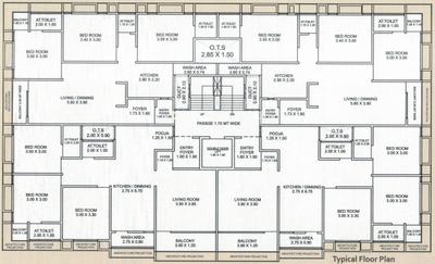 Project Image of 760.0 - 862.0 Sq.ft 3 BHK Apartment for buy in Brahma The Wingz II