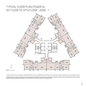 Project Image of 1330.0 - 2067.86 Sq.ft 3 BHK Apartment for buy in Oberoi Esquire