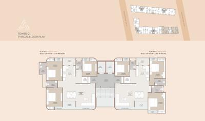 Project Image of 1211.4 - 1740.0 Sq.ft 3 BHK Apartment for buy in Aarya Elenzaa