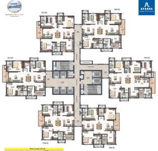 Project Image of 2291.0 - 3126.0 Sq.ft 3 BHK Apartment for buy in Aparna Moonstone