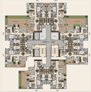 Project Image of 0.0 - 1106.0 Sq.ft 2.5 BHK Apartment for buy in Provident Capella