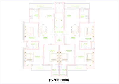 Project Image of 1500 Sq.ft 3 BHK Apartment / Flat for sale in Sector 92 for Rs. 11900000