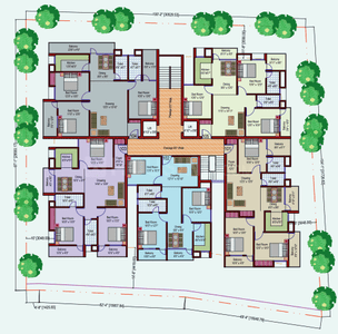 Project Image of 1225.0 - 1570.0 Sq.ft 3 BHK Apartment for buy in Aakriti Vaishnavi Hills Block F