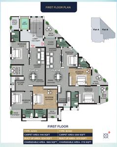Project Image of 1543.0 - 1715.0 Sq.ft 3 BHK Apartment for buy in Elite Anjali Fusion