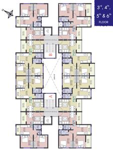 Project Image of 630.23 - 707.73 Sq.ft 2 BHK Apartment for buy in Monaarch LE Sancy