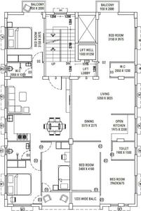 Bengal RS Heart RS Heart Cluster Plan For Typical Floor Plan 1