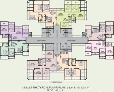 Project Image of 432.0 - 801.0 Sq.ft 1 BHK Apartment for buy in Arihant City Phase II Buillding F G H I J